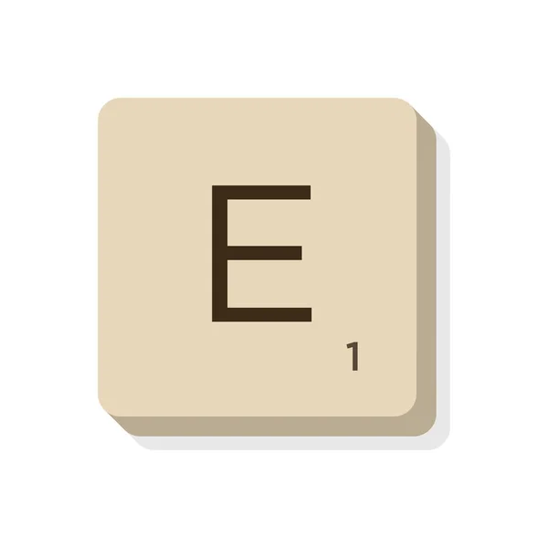 Lettre Alphabet Scrabble Isoler Illustration Vectorielle Pour Composer Vos Propres — Image vectorielle