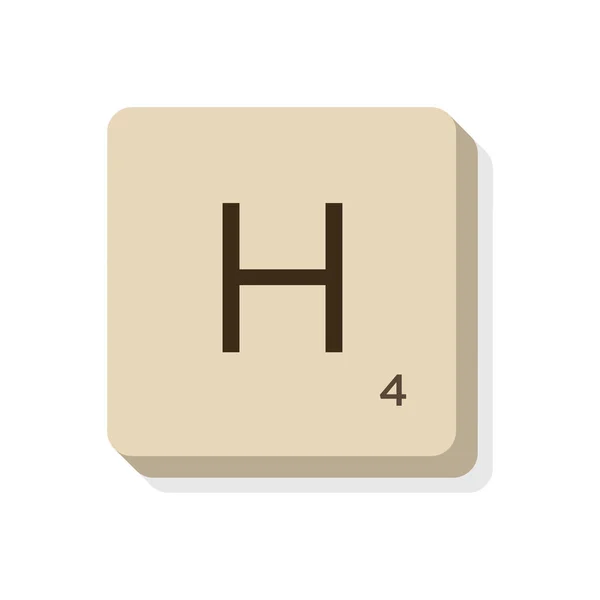 Scrabble Alfabesindeki Harfi Kendi Sözcük Ifadelerinizi Oluşturmak Için Vektör Illüstrasyonunu — Stok Vektör