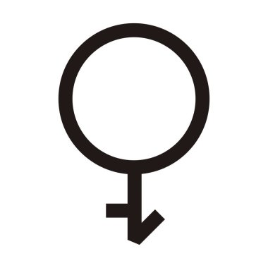 Cinsiyetler arası düz simgeler. Pictogram vektör çizimi.