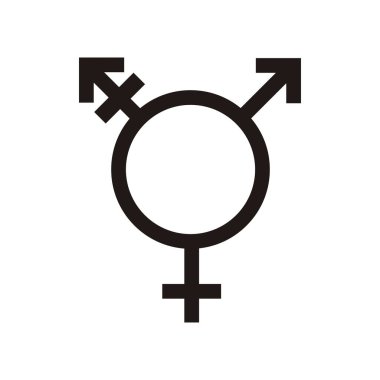 Transseksüel düz simgeler. Pictogram vektör çizimi.