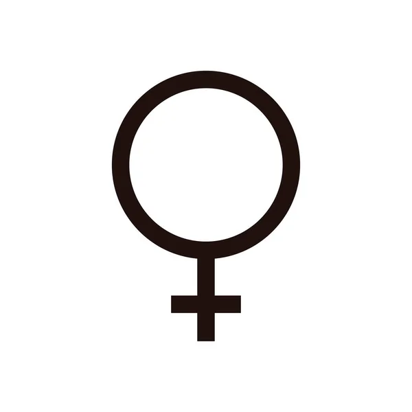 Female Gender Flat Icons Pictogram Vector Illustration — Stock Vector