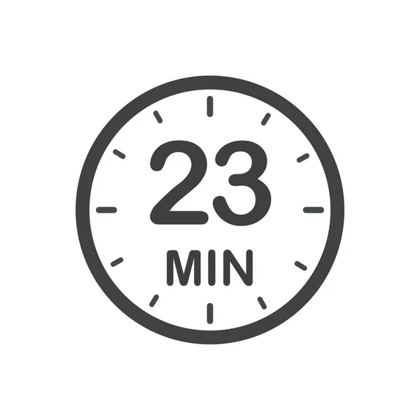 Icono Minutos Símbolo Para Etiquetas Productos Diferentes Usos Como Tiempo — Archivo Imágenes Vectoriales