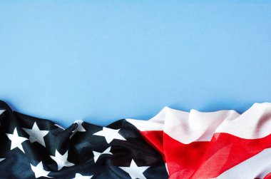 Bir Amerikan bayrağı soyut yatay fotoğraf.