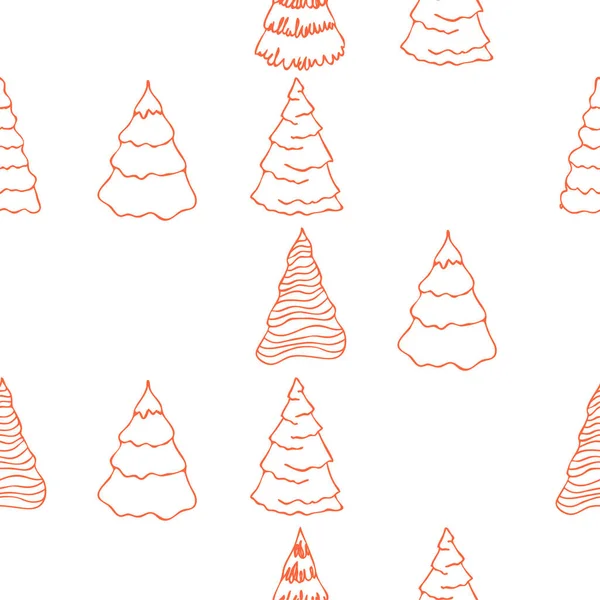 Arbre Noël Espace Copie — Image vectorielle