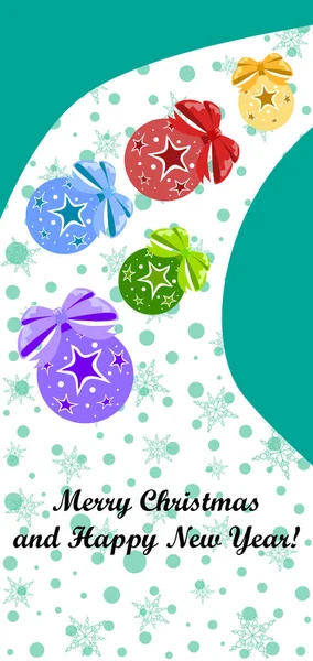 Bolas Navidad Espacio Copia — Vector de stock