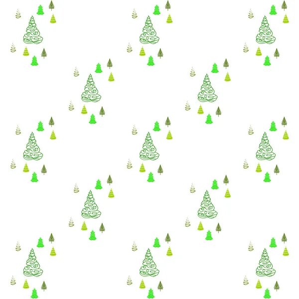 Arbre Noël Espace Copie — Image vectorielle