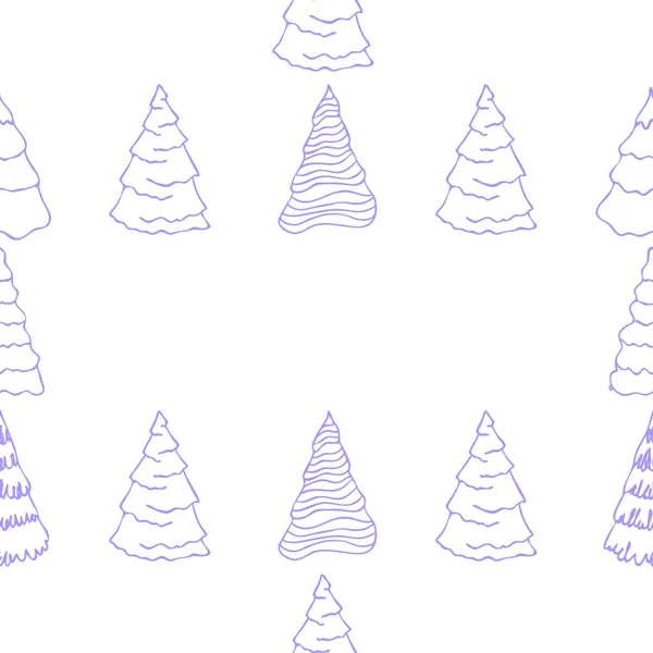 Arbre Noël Espace Copie — Image vectorielle