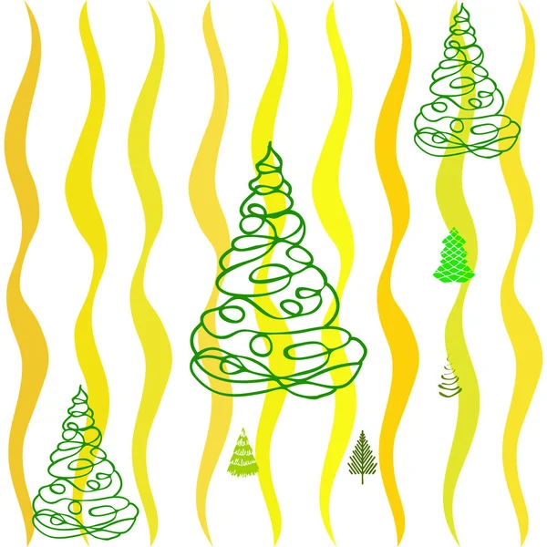 Árbol Navidad Espacio Para Copiar — Vector de stock