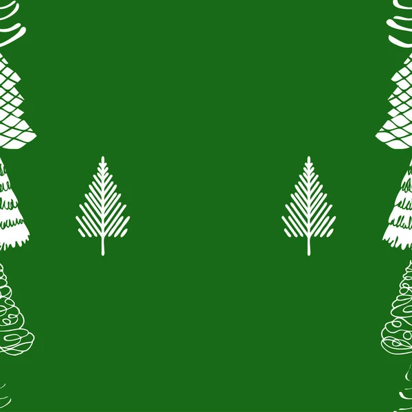 クリスマスツリー コピースペース — ストックベクタ