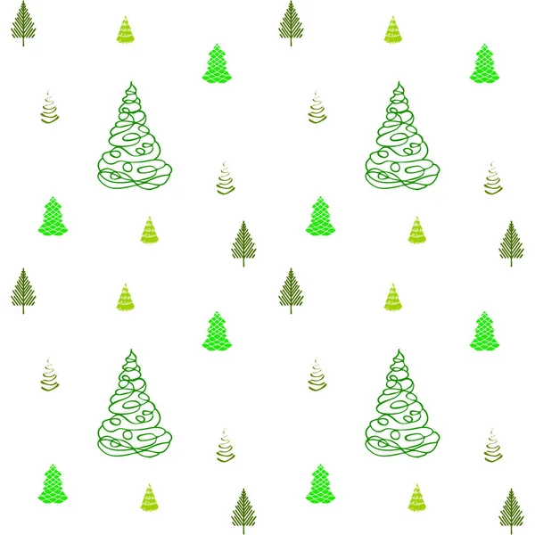 Arbre Noël Espace Copie — Image vectorielle