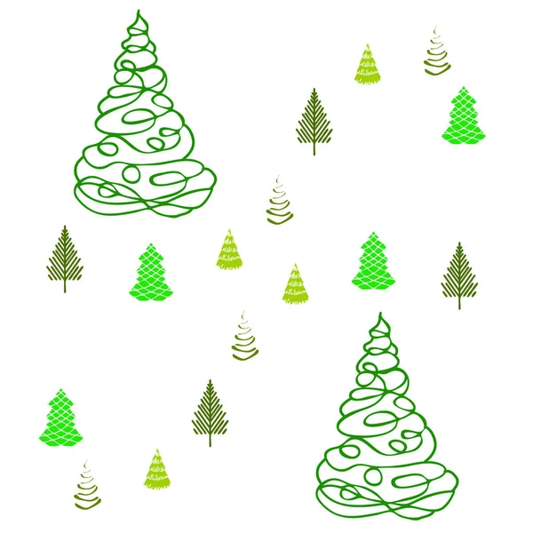 Árbol Navidad Espacio Para Copiar — Vector de stock