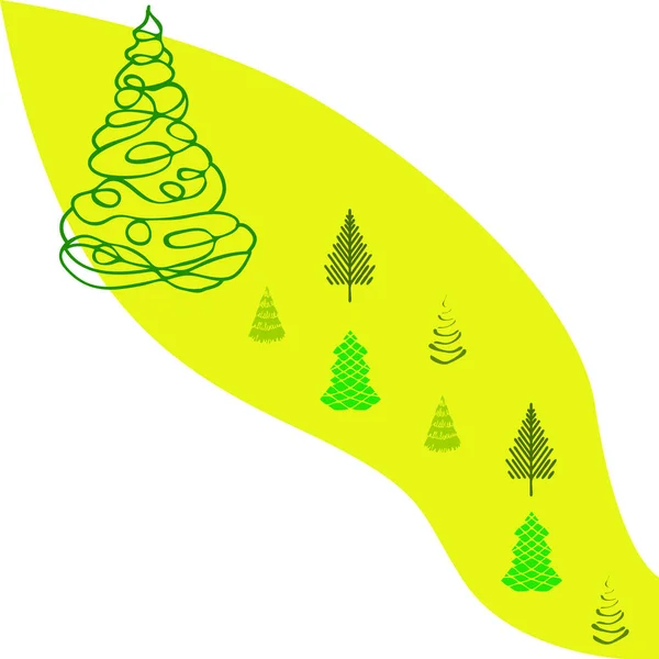 Χριστουγεννιάτικο Δέντρο Αντίγραφο Χώρου — Διανυσματικό Αρχείο