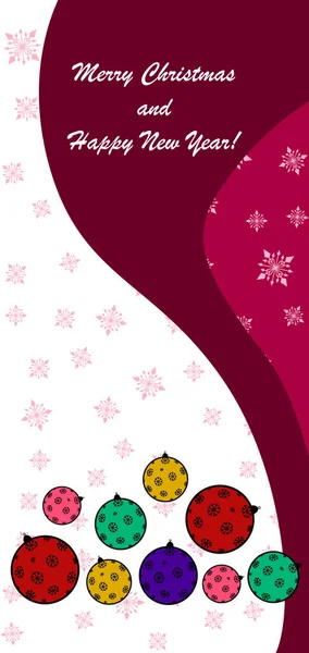 Boules Noël Espace Copie — Image vectorielle