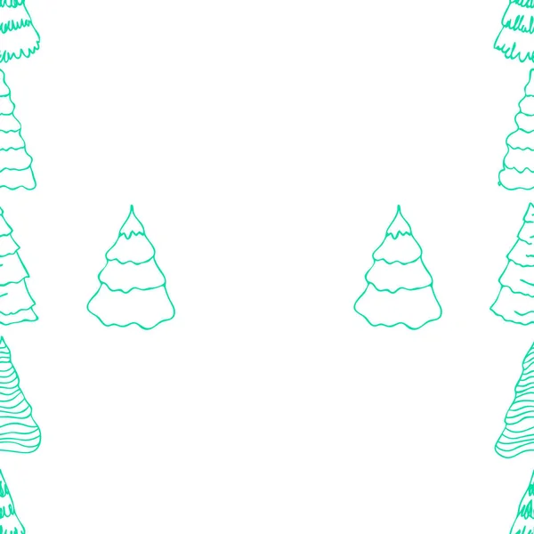 Arbre Noël Espace Copie — Image vectorielle