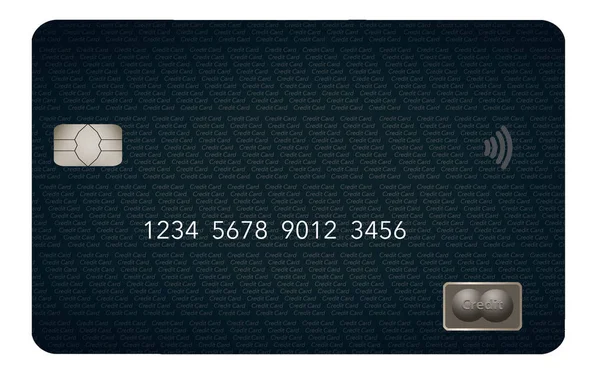 Een Eigentijds Ontwerp Zien Deze Generieke Creditcard Debetkaart — Stockfoto