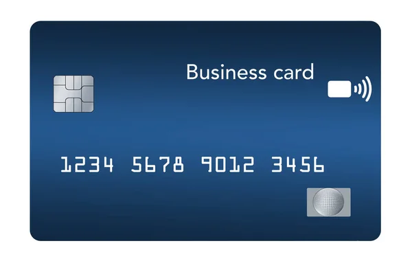 Here Contemporary Business Credit Card Isolated White Background — Stock Photo, Image