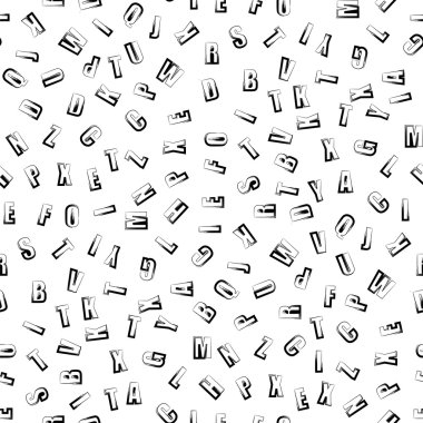 Grunge harfler Seamless Modeli.