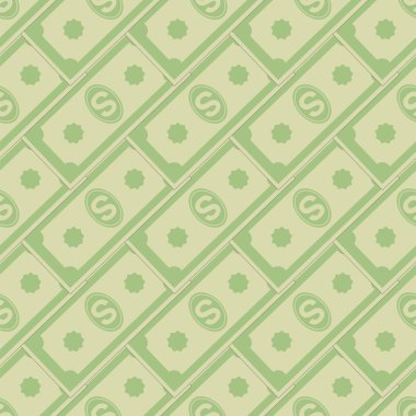 Kağıt dolar Seamless Modeli kümesi