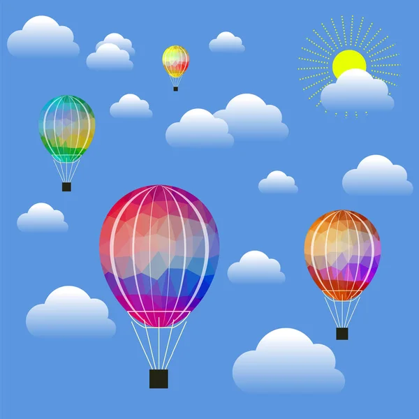 Ballons à air coloré — Image vectorielle