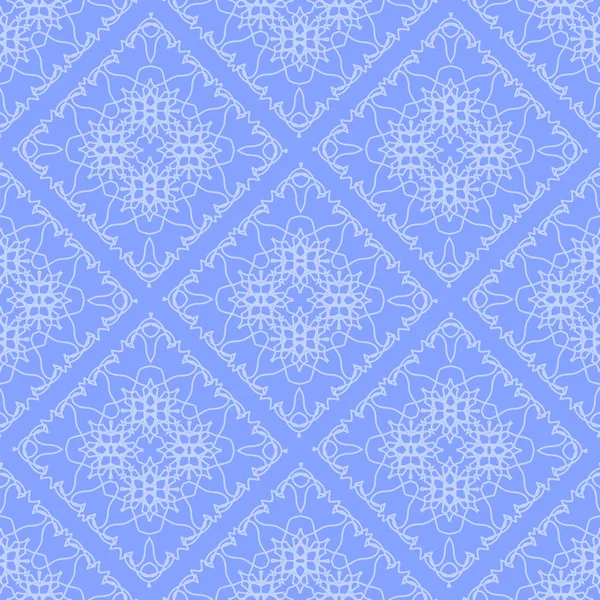 Textura sem fim azul. Ornamento geométrico oriental —  Vetores de Stock