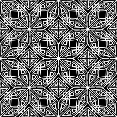 Karanlık süs kesintisiz çizgi deseni