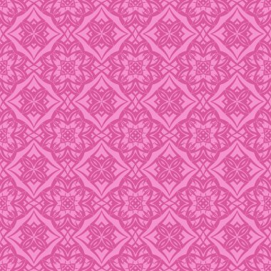 Pembe süs kesintisiz çizgi deseni