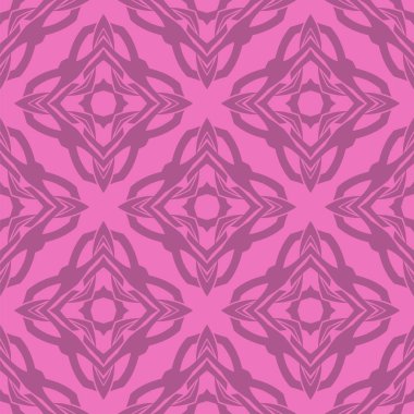 Pembe süs kesintisiz çizgi deseni