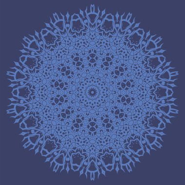 Mandala izole. Yuvarlak süsleme