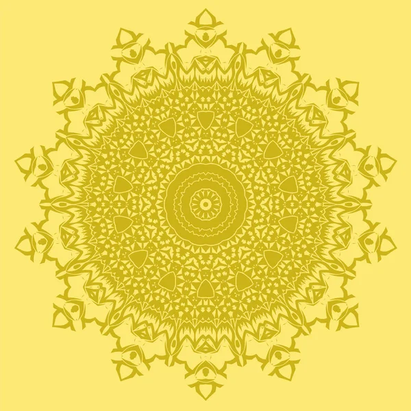 Mandala aislado. Ornamento redondo — Vector de stock