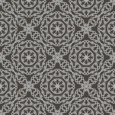 Gri süs kesintisiz çizgi deseni