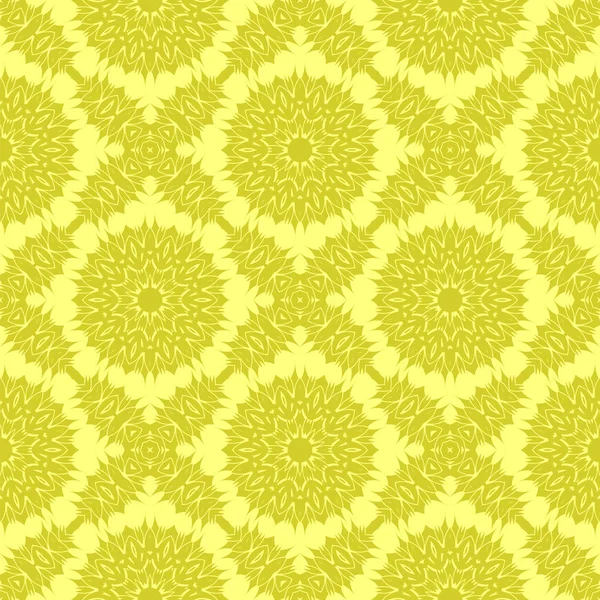 Padrão de linha sem costura ornamental amarelo — Vetor de Stock