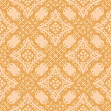 Turuncu süs kesintisiz çizgi deseni