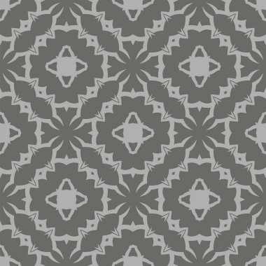 Gri süs kesintisiz çizgi deseni