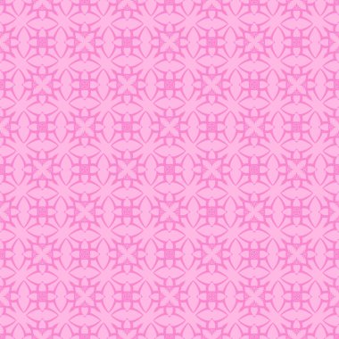 Pembe süs kesintisiz çizgi deseni