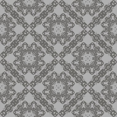 Gri süs kesintisiz çizgi deseni