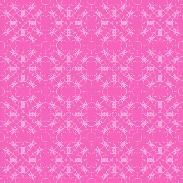 Pink Ornamental Seamless Line Pattern — Stock Vector