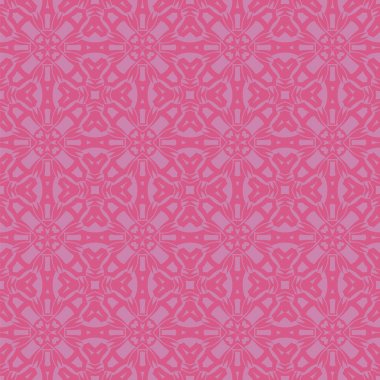 Pembe süs kesintisiz çizgi deseni