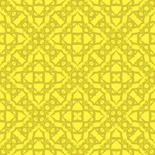 Желтая орнаментальная бесшовная линия — стоковый вектор
