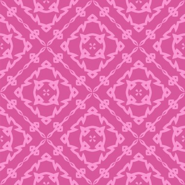 Pembe süs kesintisiz çizgi deseni