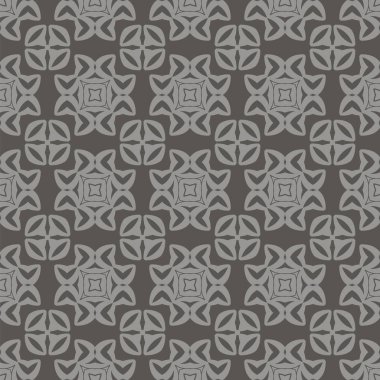Gri süs kesintisiz çizgi deseni
