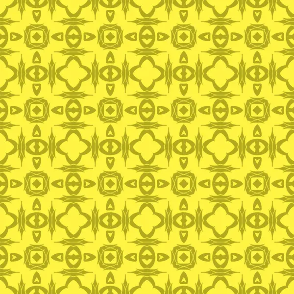 Patrón de línea sin costura ornamental amarillo — Archivo Imágenes Vectoriales
