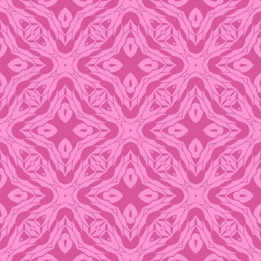 Pembe süs kesintisiz çizgi deseni