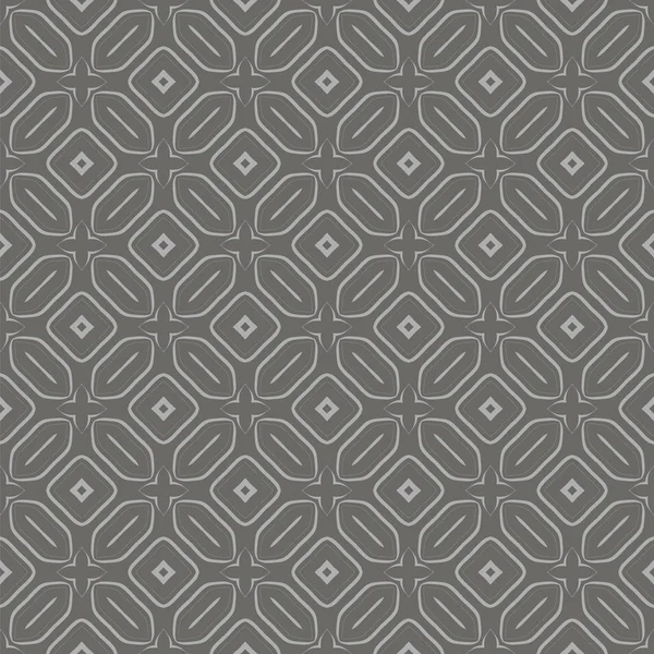 Modèle de ligne sans couture ornemental gris — Image vectorielle