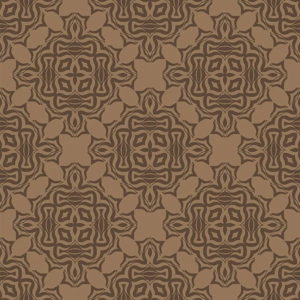 Brown ornemental sans couture Line Pattern . — Image vectorielle
