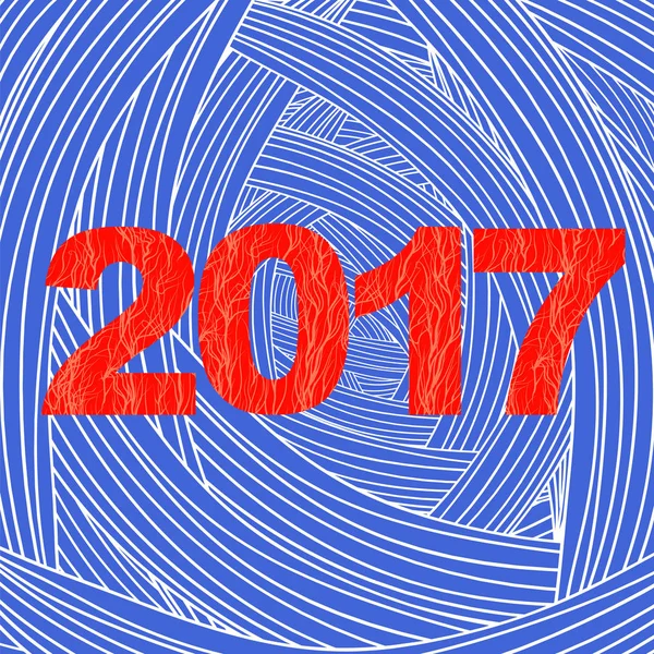 Jul Banner. 2017 nyår affisch — Stock vektor