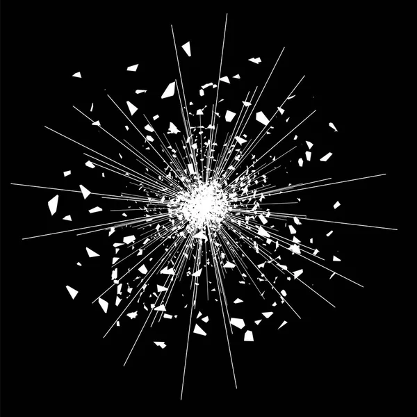 Explode Flash, Cartoon Explosion — Stock Vector