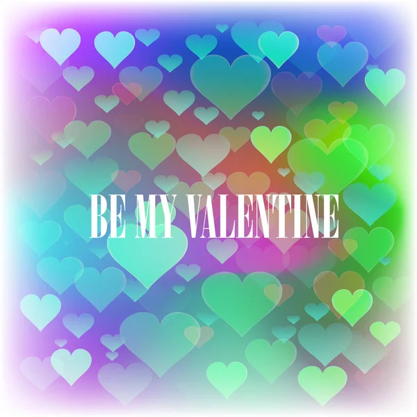 Bli min Valentine romantiska Banner — Stock vektor
