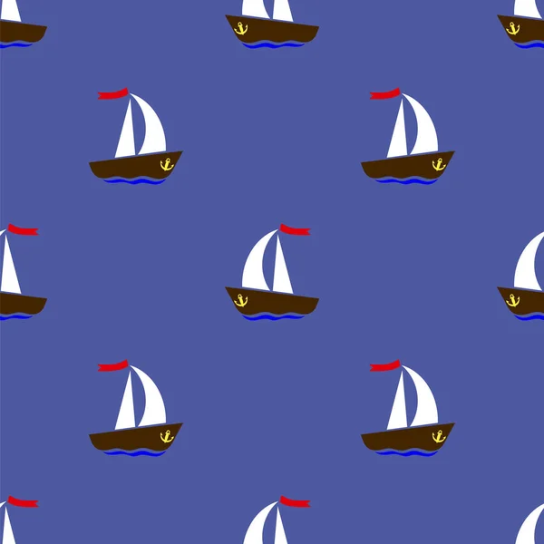 Силуэты морских судов — стоковый вектор