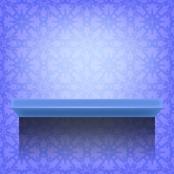 Étagère murale bleue — Image vectorielle