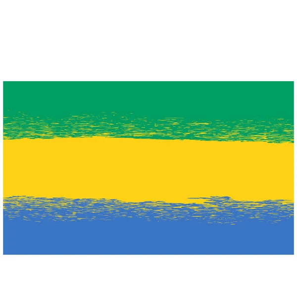 Bandera de Gabon. — Vector de stock